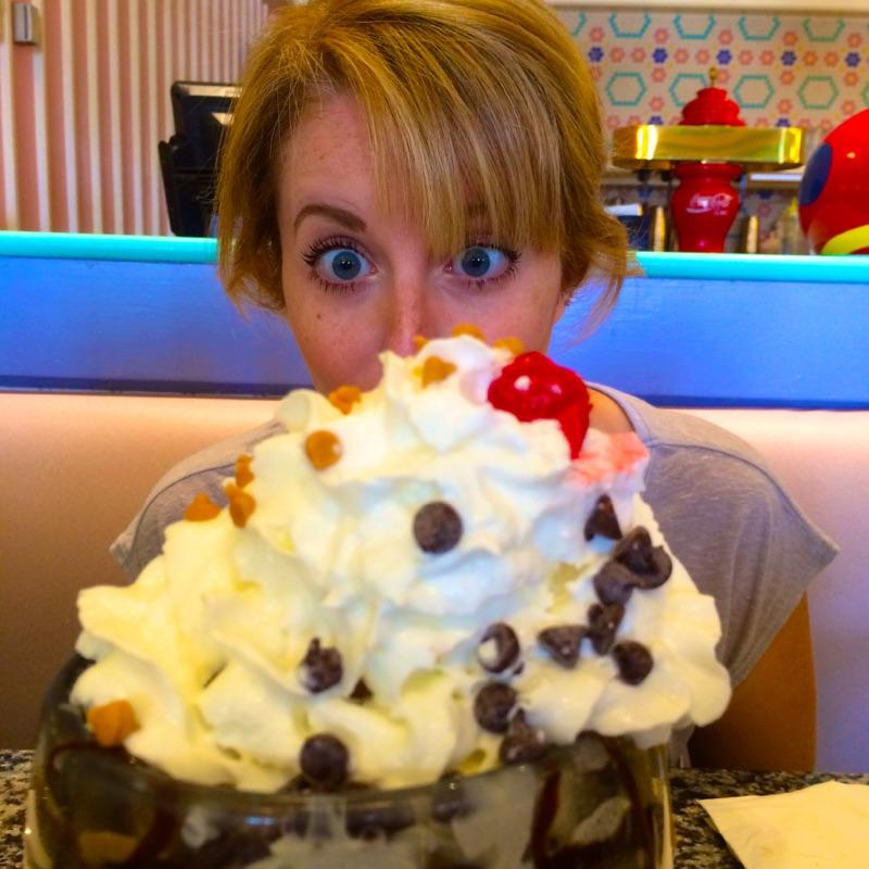 Trying $36 Sundae at Beaches & Cream Ice Cream Shop in Disney World