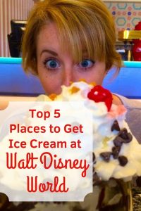 Ice Cream is one of our favorite treats at Walt Disney World! Click to learn our Top 5 Favorite Places to get Ice Cream at Walt Disney World! #waltdisneyworld #icecream #disneyworld #disneytreats #disneysnacks #wdw #disneyicecream