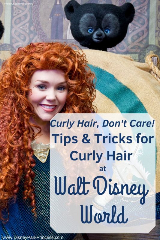 Humidity, Rain, Rides - these can all be nightmares for curly girls! Learn our top tips & tricks for rocking your naturally curly hair at Walt Disney World! #curlyhair #curlyhairtips #waltdisneyworld #travel #vacation