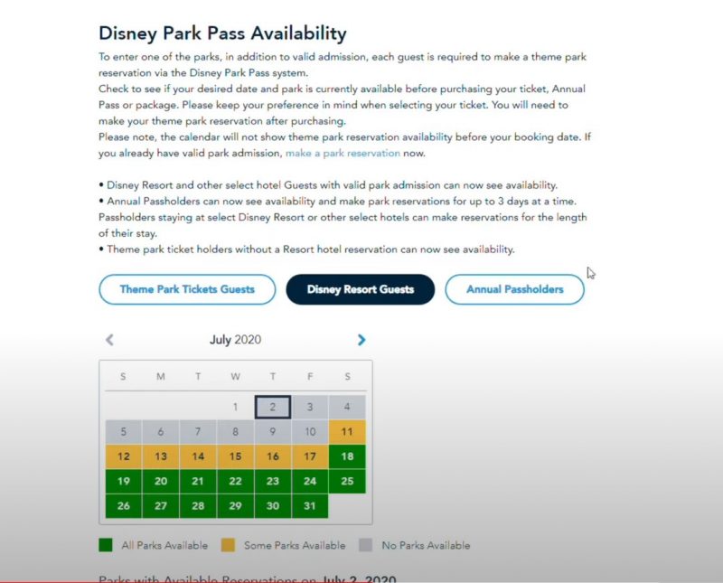 How To Book Walt Disney World Park Pass Reservations Disney Park Princess