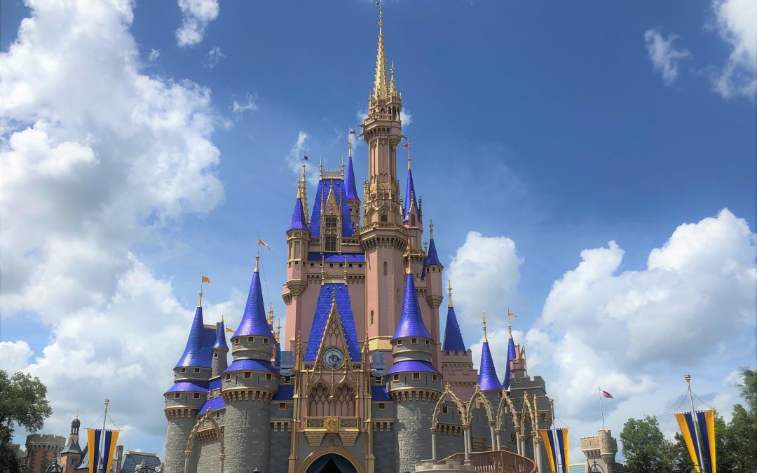 The Cinderella Castle Magic Kingdom at Walt Disney World during the day