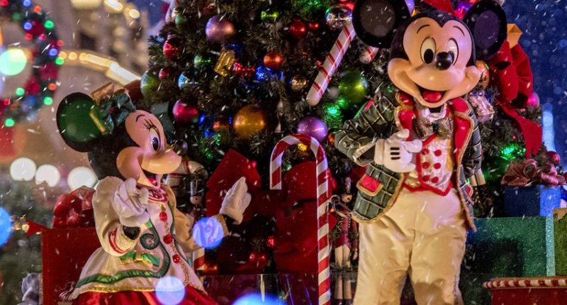Mickey's Once Upon A Christmastime Parade Magic Kingdom Walt Disney World holiday 