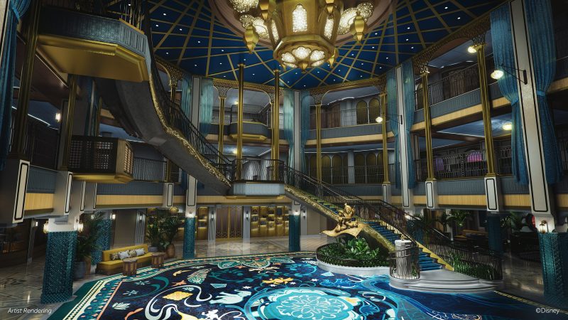 Disney Cruise Line Treasure Atrium Agrabah